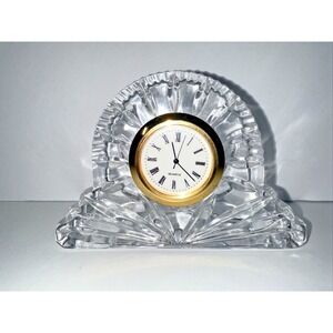 Royal Limited 24%‎ Full Lead Handcut Crystal Clock - Made in Slovenia - Untested